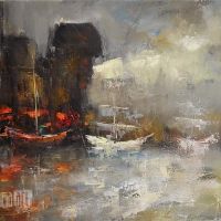 obrazy olejne zajkowski architektura stary gdańsk